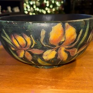 Bob’s Pottery Golden Garden Fruit Bowl